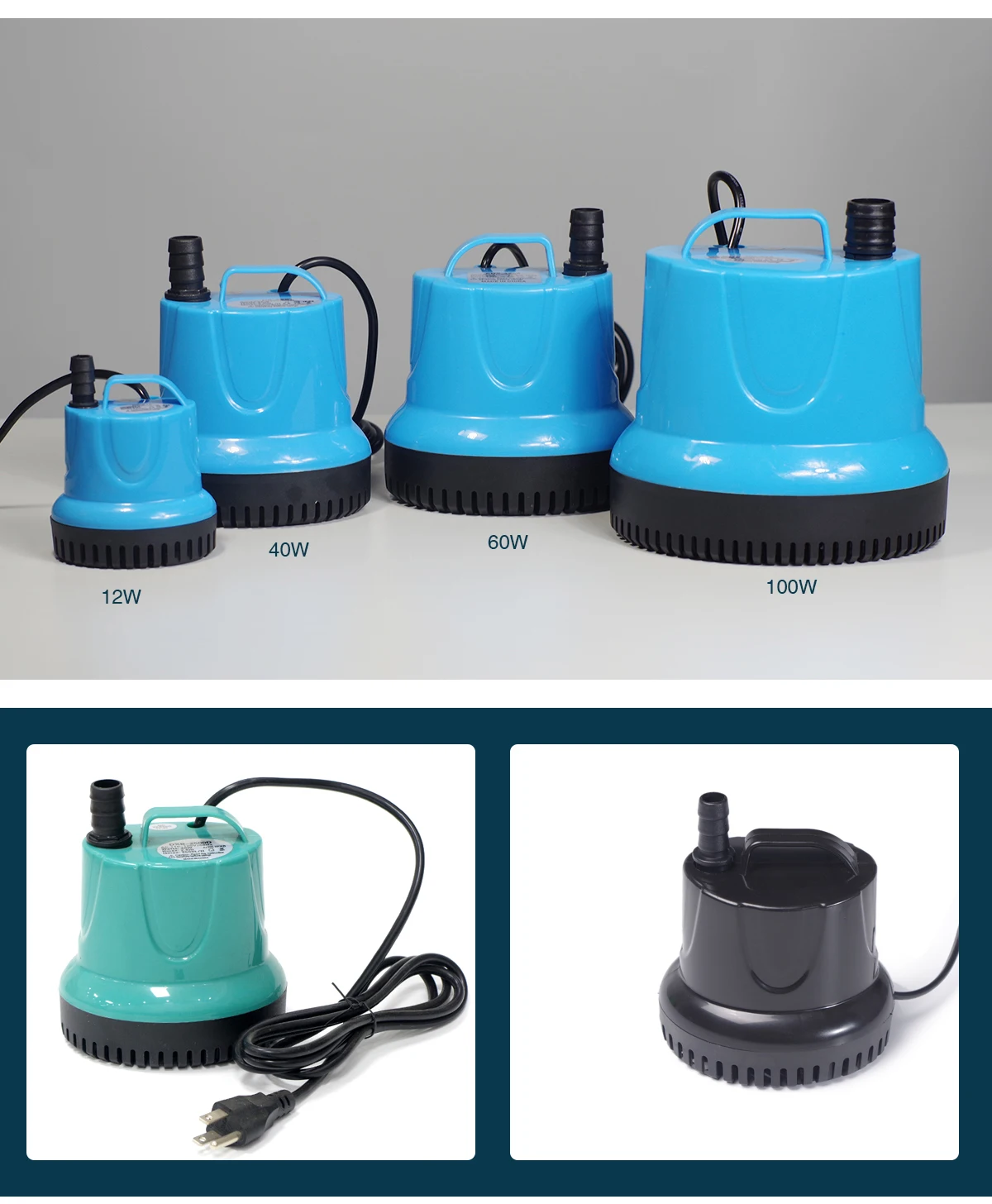 Portable fish tank excrement special pump 60w high pressure water circulating tools ac submersible vacuum mini aquariums pumps