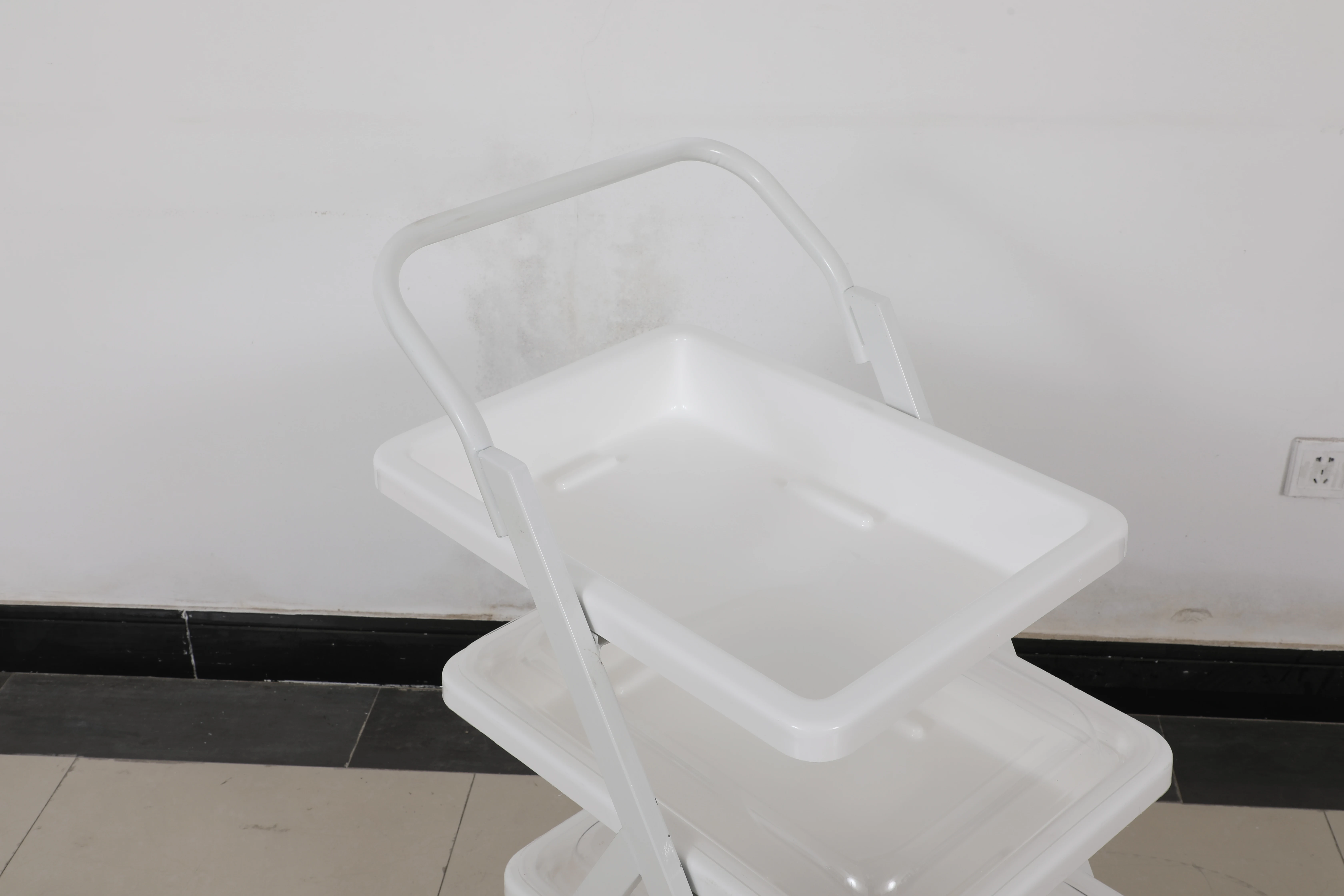 Endoscopic transfer vehicle gastrointestinal operating room instrument trolley