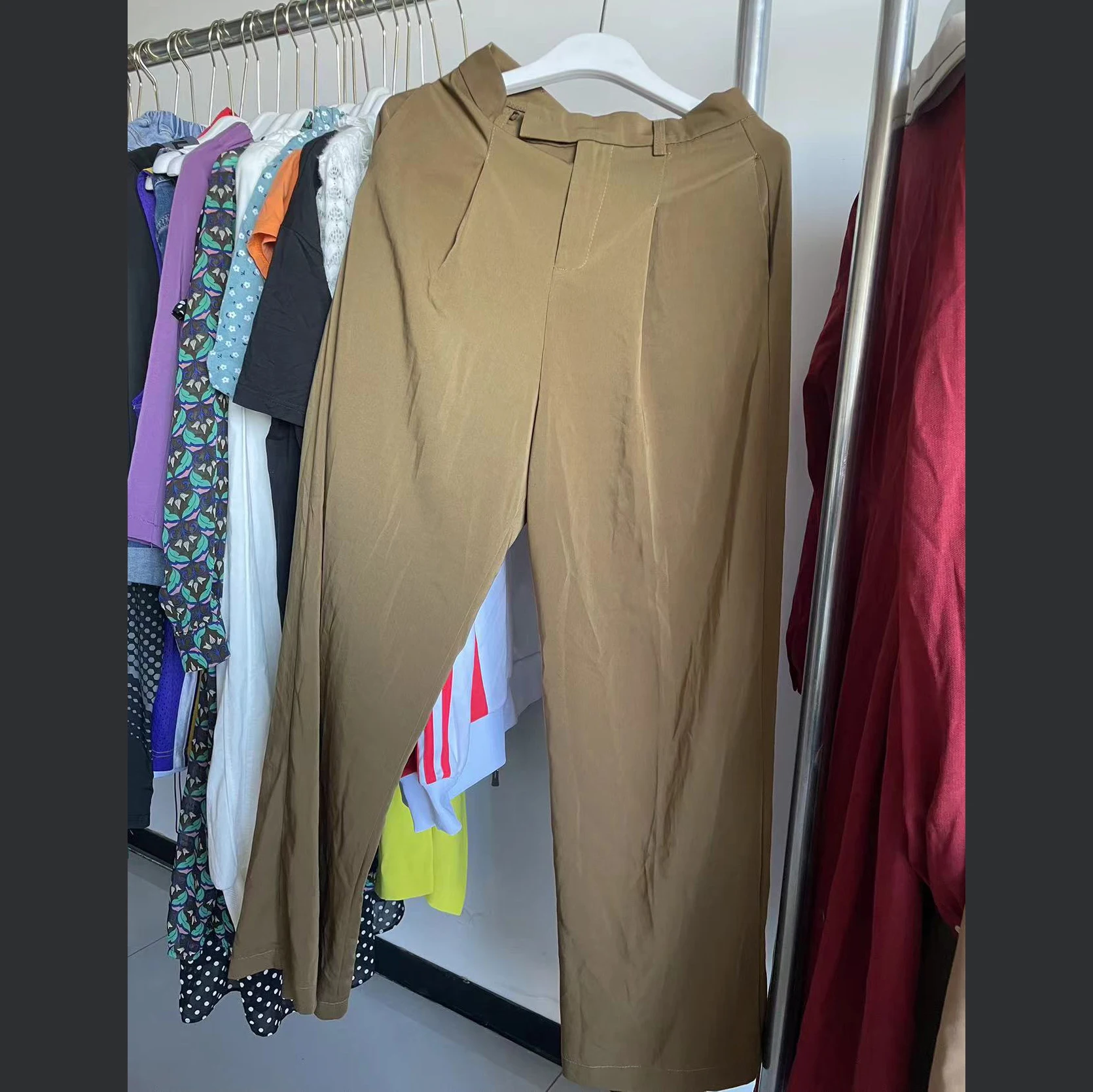 Summer Used Bales Second Hand Clothes Wholesale Supply Used Women Cotton Casual Pants Trousers Slacks For Ladies Ukay Bales Vip