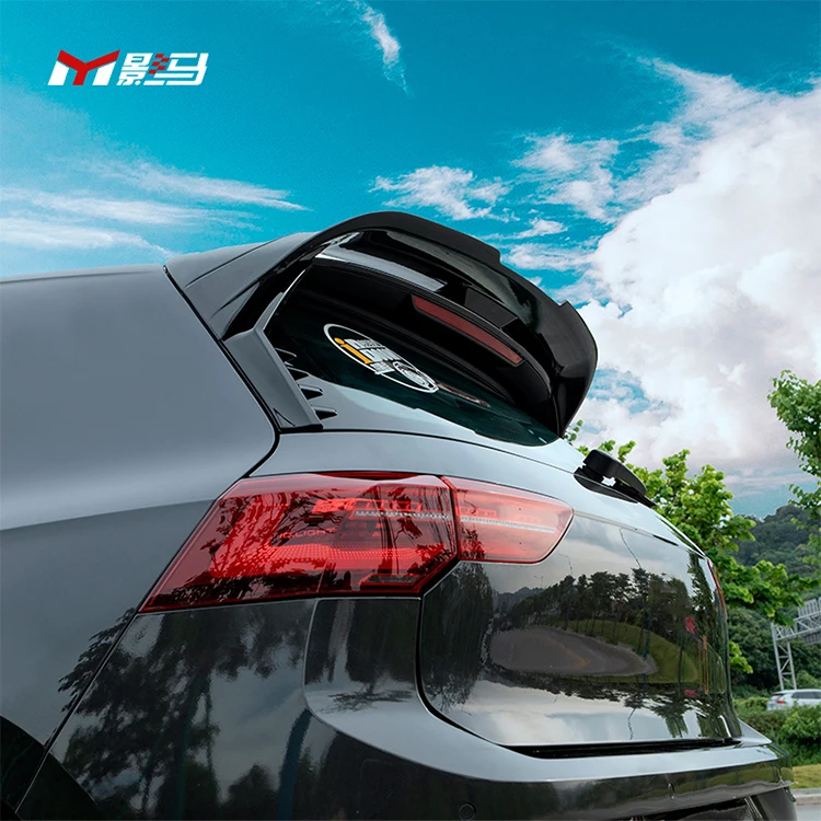 Real Carbon Fiber Car Rear Spoiler For Volkswagen Vw Golf 8 Mk8 Gti Rear Spoiler Wing