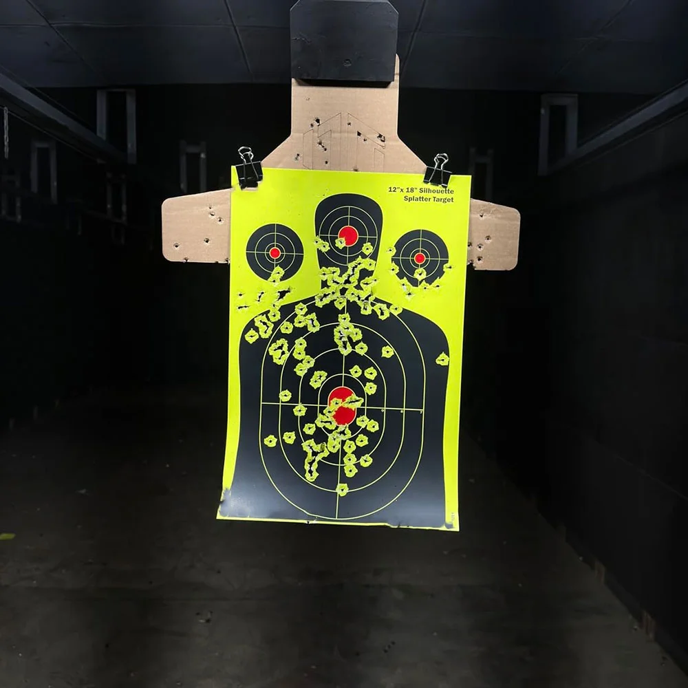 Highly Visible Shooting Sports Targets High Contrast Color Silhouette Splatter Target 12 x 18 Splatter Target