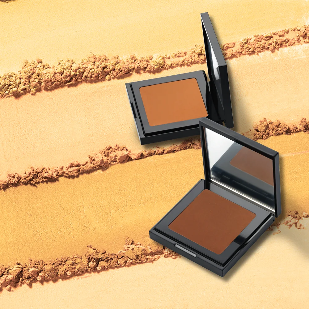 Custom Refillable Structure Products Empty Make Up Makeup Compact Packaging Makeup Matte Powder Compact