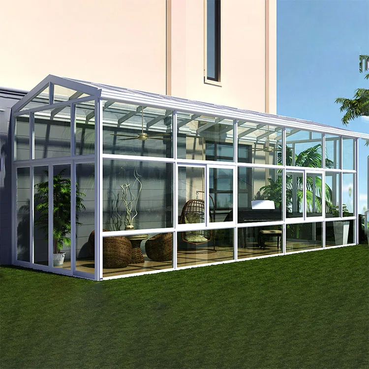 Latest Luxury Design Aluminum Glass House Designs Garden Sunrooms & Glass Houses Tempered Glass Aluminium Sunporch Sunroom