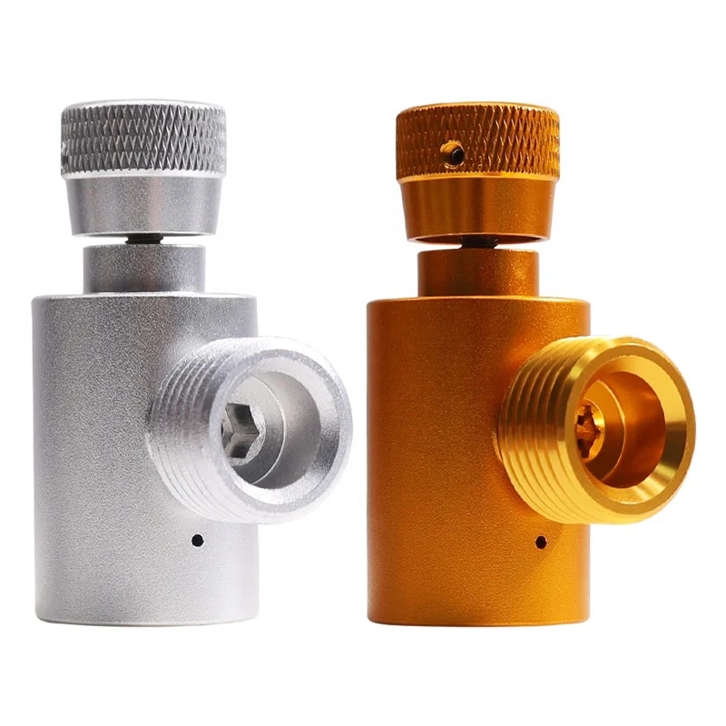 New Alloy Material External Thread Din477 W21.8-14  to TR21-4 Soda Maker Cylinder Refill Filling Gas Adapter