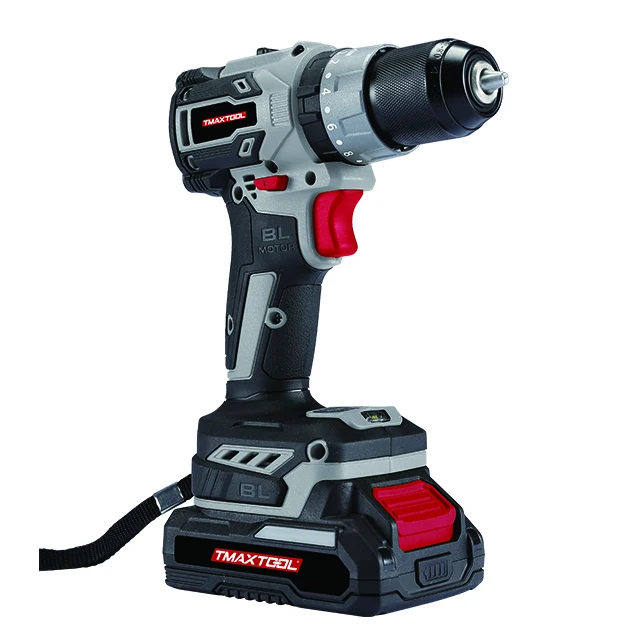 Household Model Power Tools 21V Self-Locking Collet Screwdriver Three Functions Lithium Battery Brushless Electric Drill