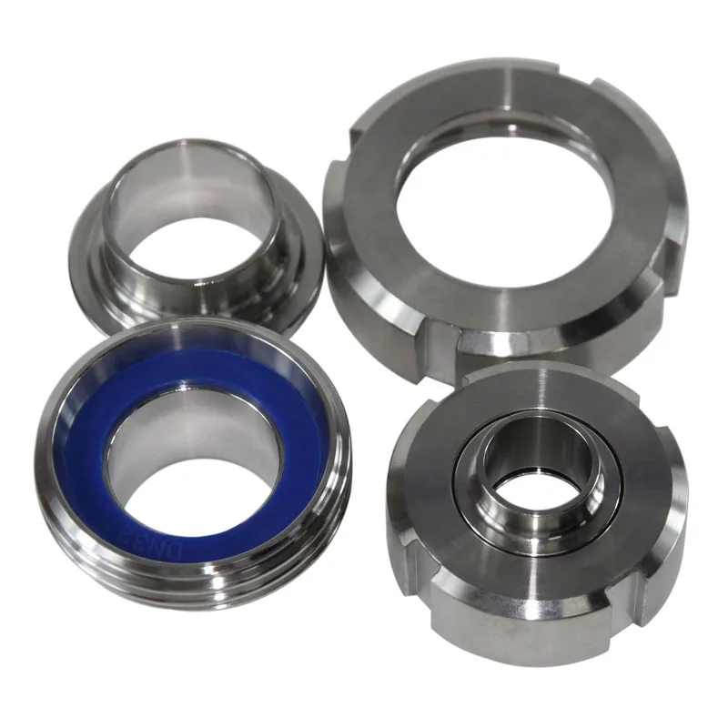 Union German standard thread 304 stainless steel sanitary grade butt welding flat welding ISO joint