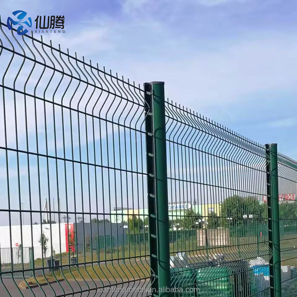 Manufacturer 3D Anti-climbing Wire Mesh Fence Trellis 3D Powder Coated Metal Fence Panels Garden 3D Fence for Plant Field