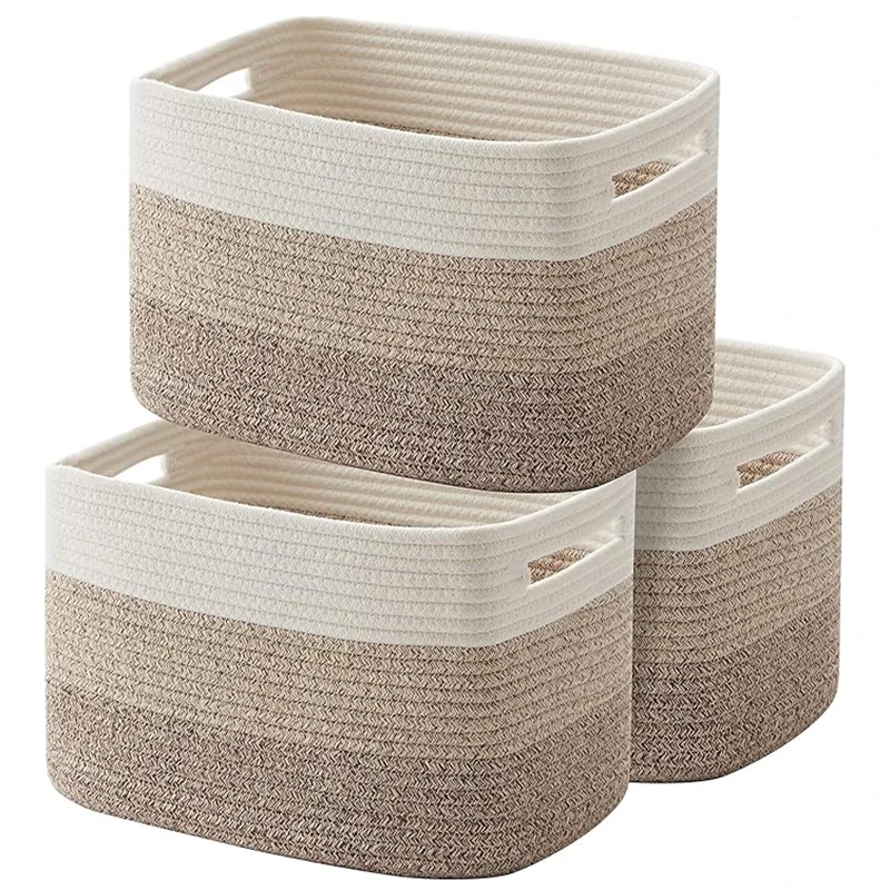 Best Selling Modern Cotton Rope  Basket Woven Baskets for Storage