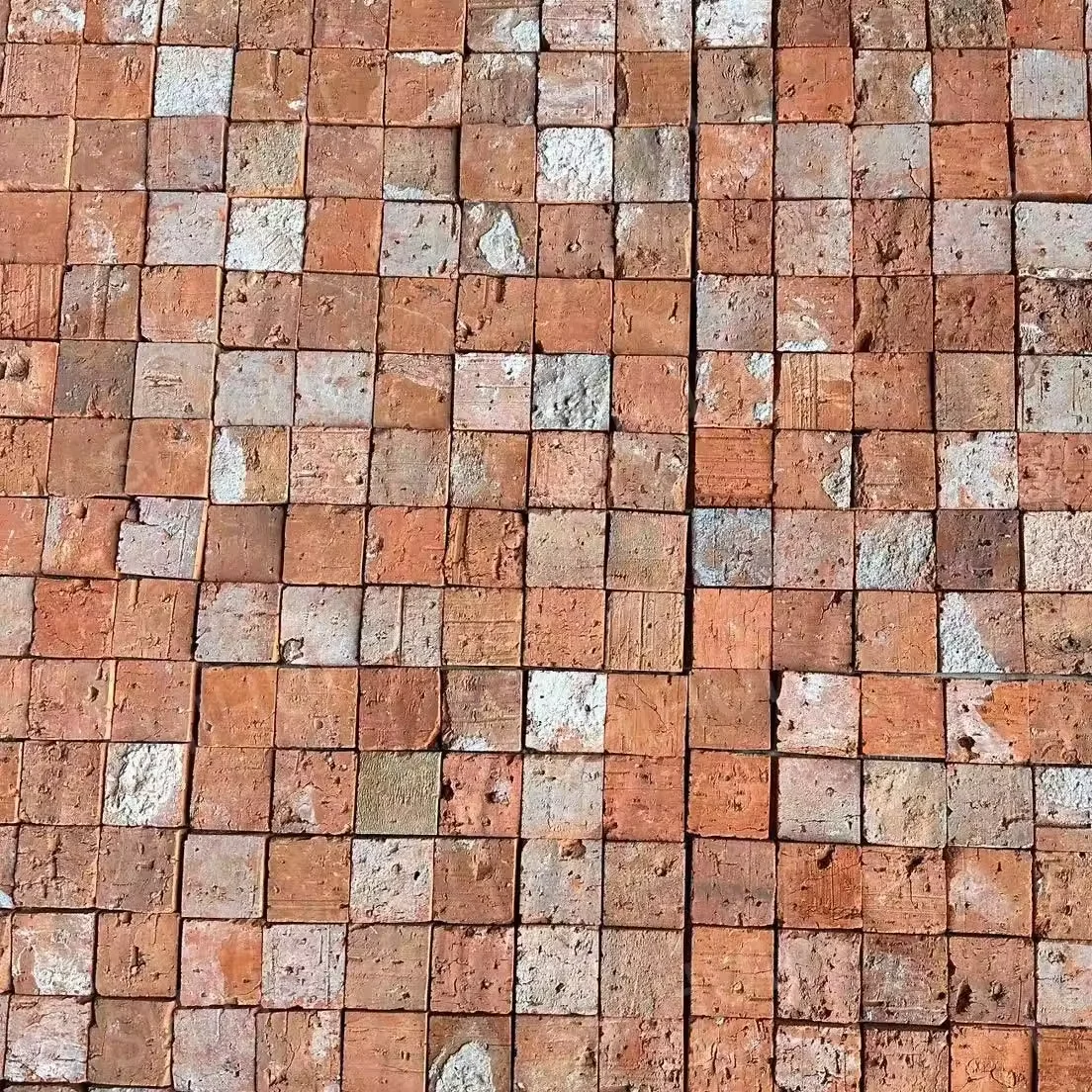 Brick Mosaics Industrial Firewall Rural Clay Brick Stone Decoration Antique Clay Red Brick Mosaic Wall Tile Veneers