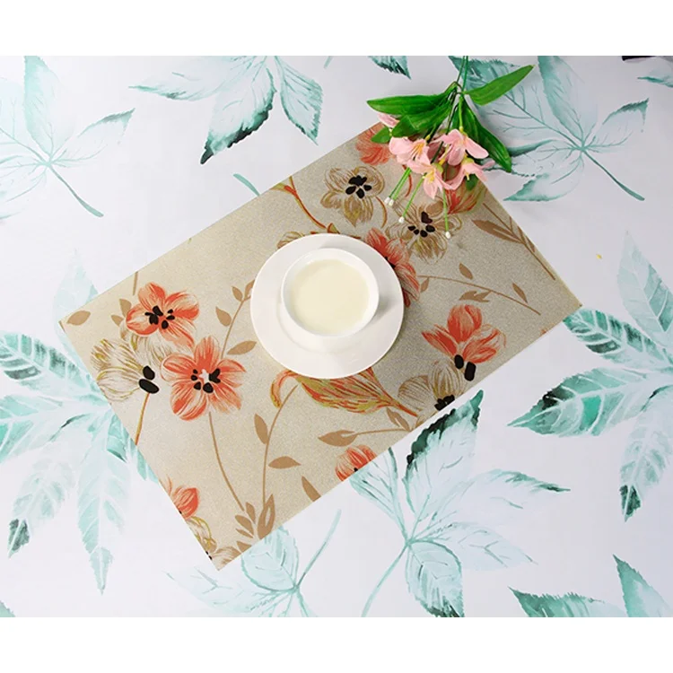 Термостойкий водонепроницаемый ПВХ placemat пластиковый Настольный коврик