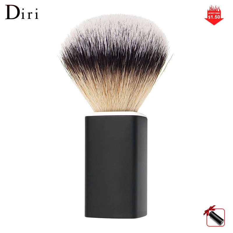 American Customer like Premium Cosmetic Brush  portable light weight matte ABS handle synthetic hair shaving brush