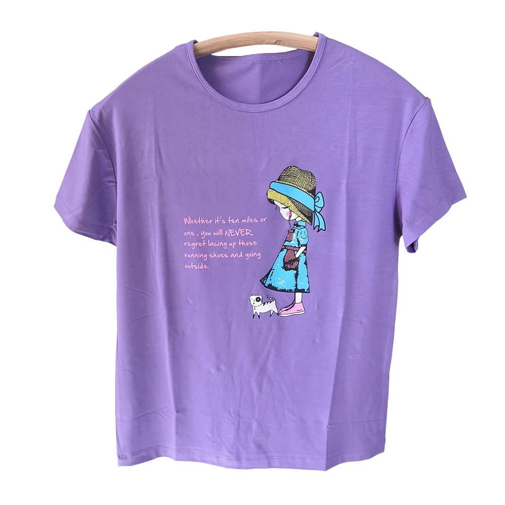 
Bamboo Fiber Black T-shirt Print Short Sleeve Kids Customized Logo Printing Multi Color 