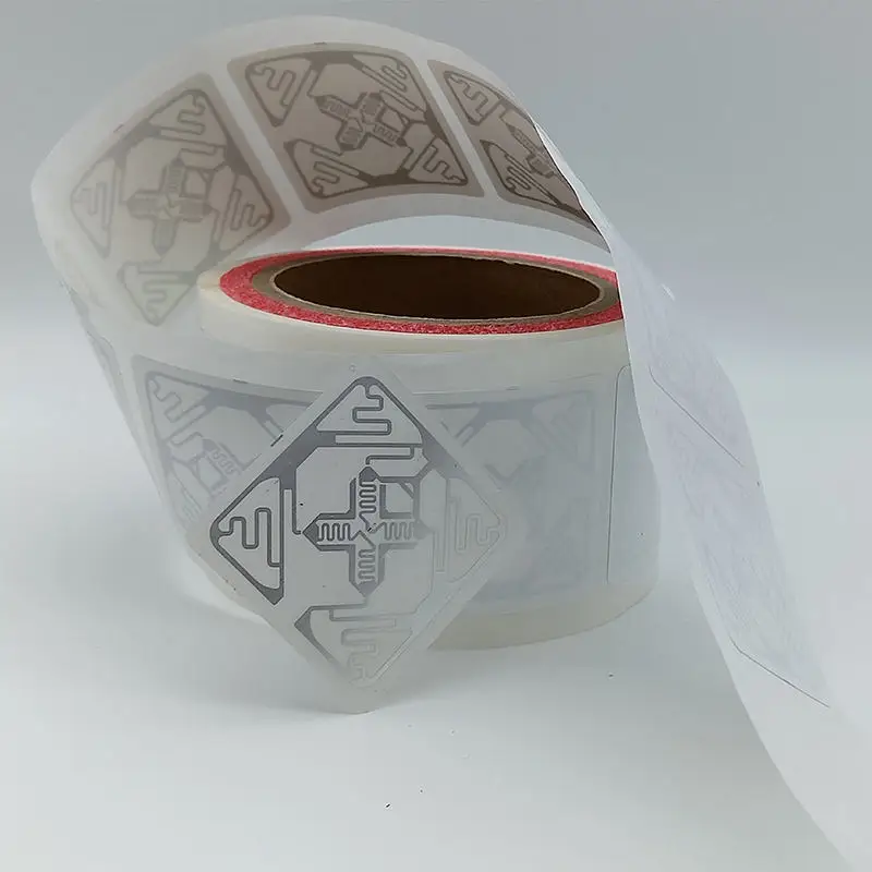 UHF RFID library sticker tag with NXP Ucode8/9 chip for library inventory management