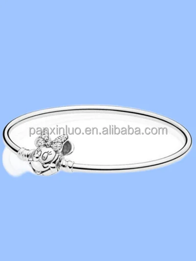 Luxury Jewelry  New Disn iPandorars 925 silver Timeless Paving Chain 593008c01 Snake Bone Diy Bracelet Jewelry Gift