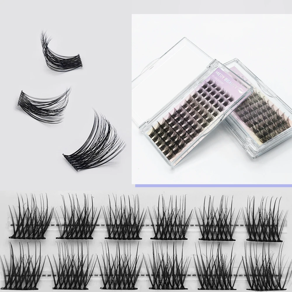 Wholesale 30 Segments Cluster Eyelashes Extension Natural Individual Lashes Diy Segment Lashes Natural Individual Cluster