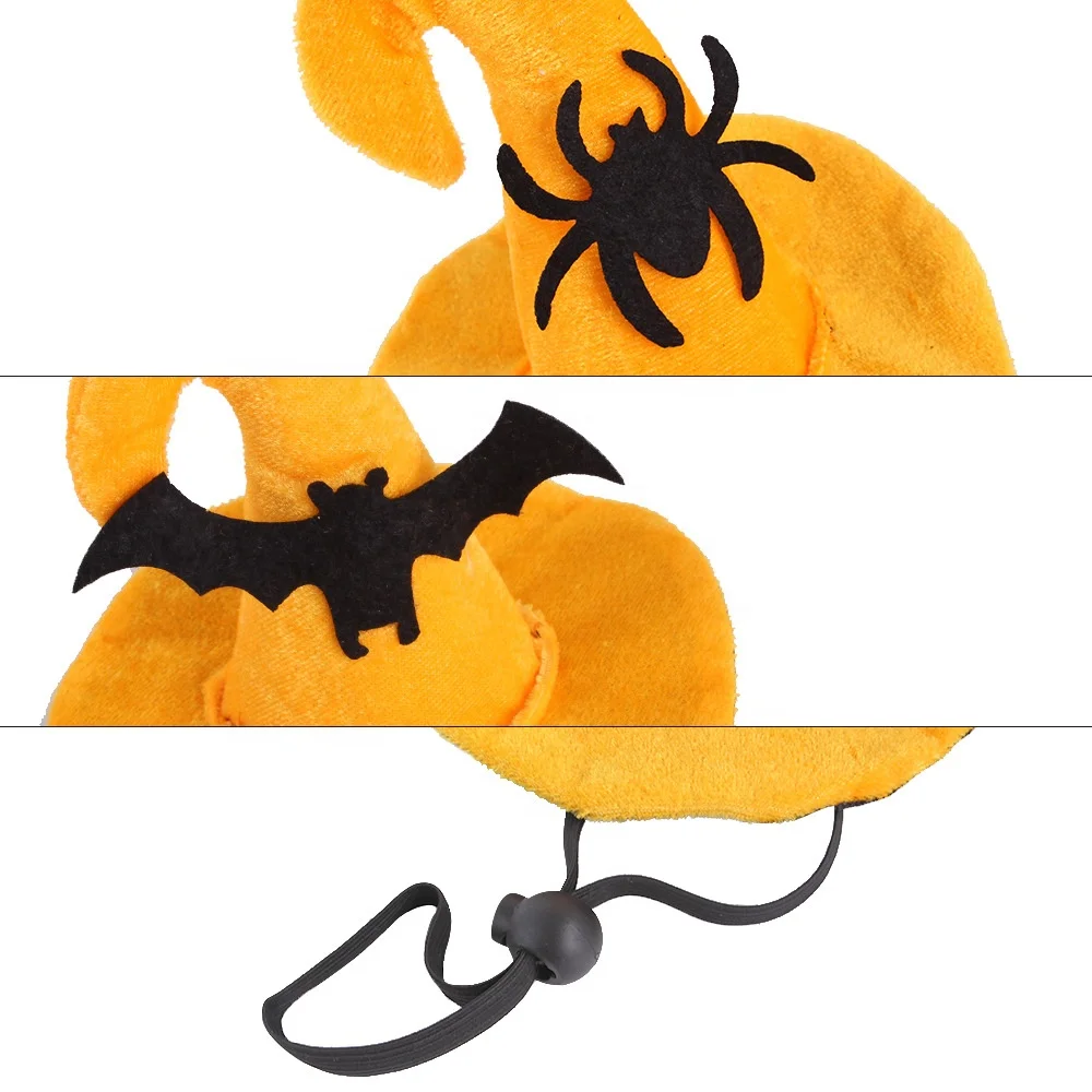 Halloween Pumpkin Bat Hat For Dogs Cats Costume Happy Halloween Accessories Kitty Puppy Halloween Pet Hat