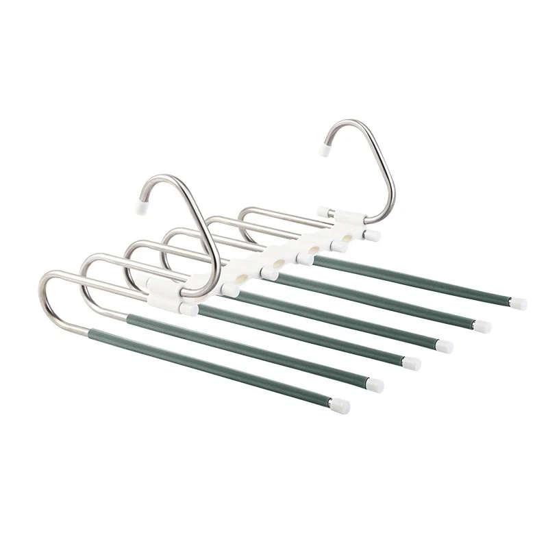 2024 новая выдвижная вешалка для шкафа из нержавеющей стали 6 в 1