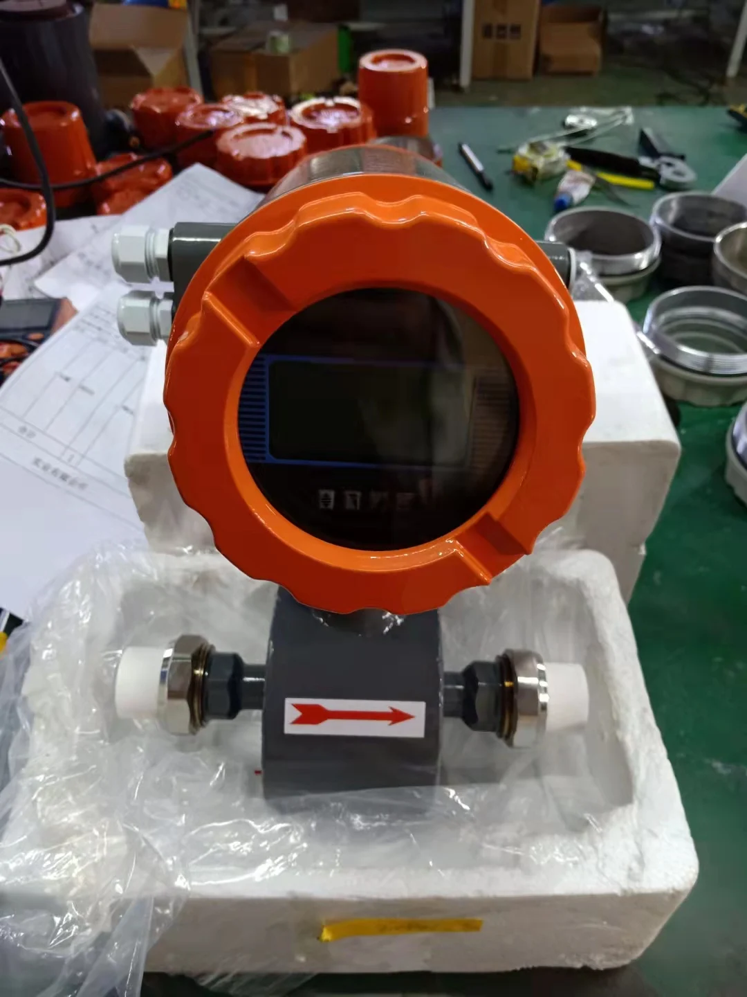 Расходомер смешанной кислоты жидкости с протоколом Profibus DP электромагнитный расходомер из нержавеющей стали