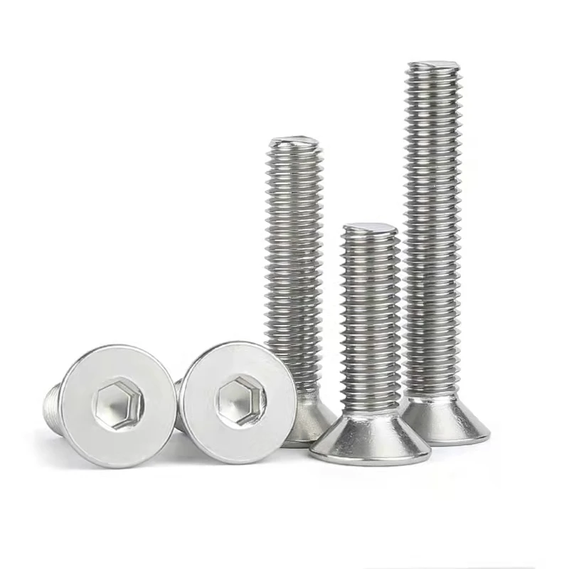 Fastener factory direct sales stainless steel Countersunk head hexagon socket bolt screw with good price