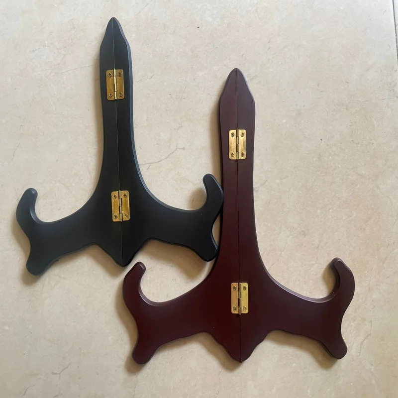 Decorative Wooden display Easels Folding Plate Stand For Home Kitchen , Hotel , Cafe And Restaurant