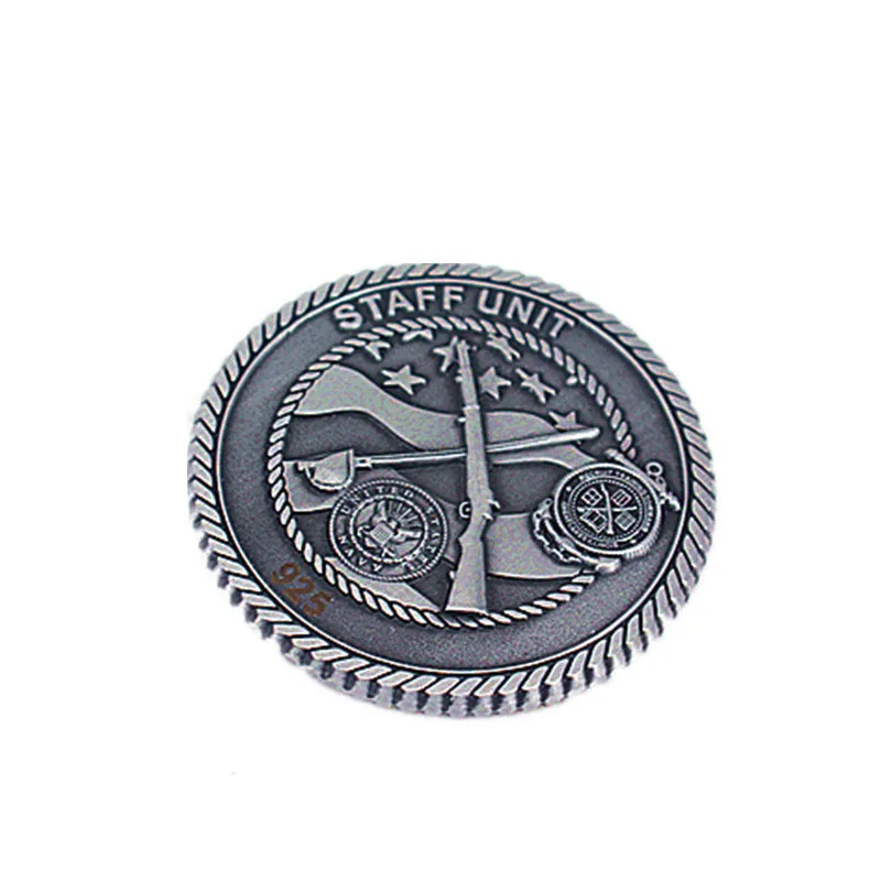 Wholesale china custom metal embossed soft enamel chief navy challenge coins for sale