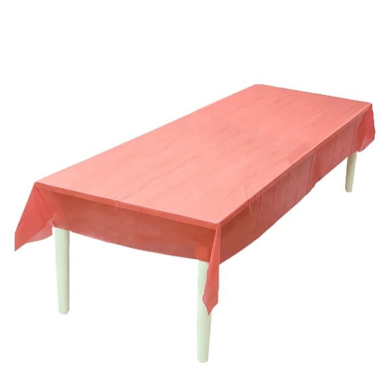 Cheap Plain Table Cover Plastic Party Disposable Table Cloth