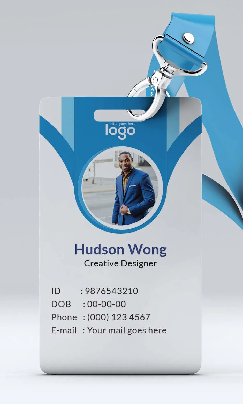 5PCS Work card PVC card printing customized  Free design 0.76mm waterproof Color printing  round corners Employee ID card