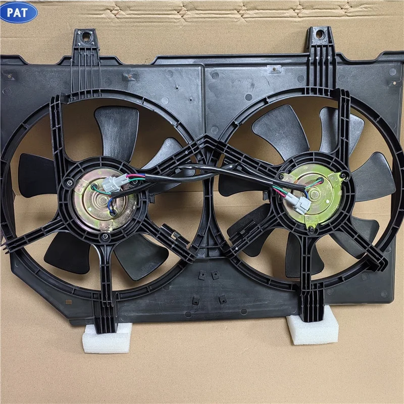 PAT Electric Cooling Radiator Fan Assembly For X-TRAIL T30 2.0 2.5 OEM 21481-8H303 21481-8H310 21486-1L000 Radiator Fan