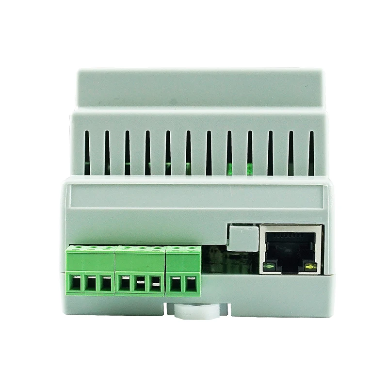 499 Devices 2 km Comm Distance Smart Commercial Lighting Ethernet Connecter Power Line Communication IoT Guide Rail Gateway