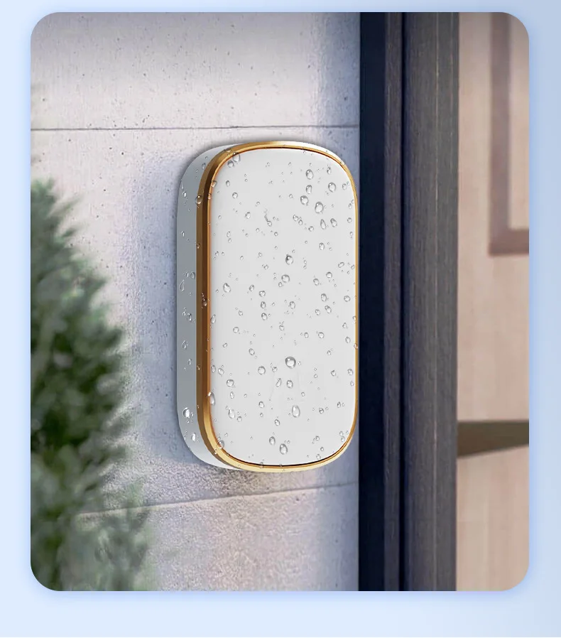 Hot selling EU UK US plug 150m 38 Ringtones Chime Remote Control IP44 Waterproof RF433 Ring Wireless Doorbell