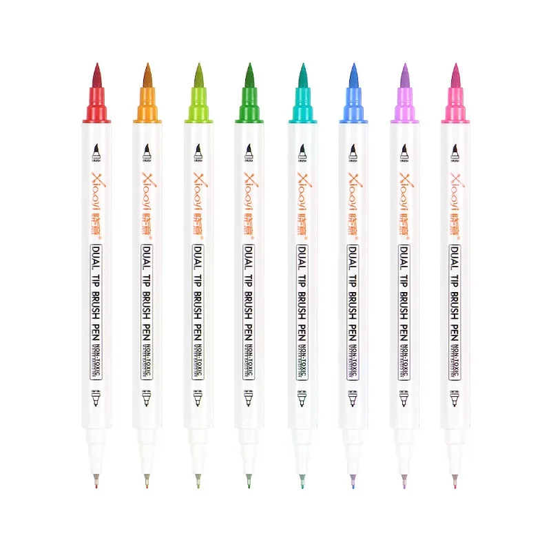High Quality Dual Brush and Fine Tip Watercolor Marker Pens Sketch Marker Set For Drawing