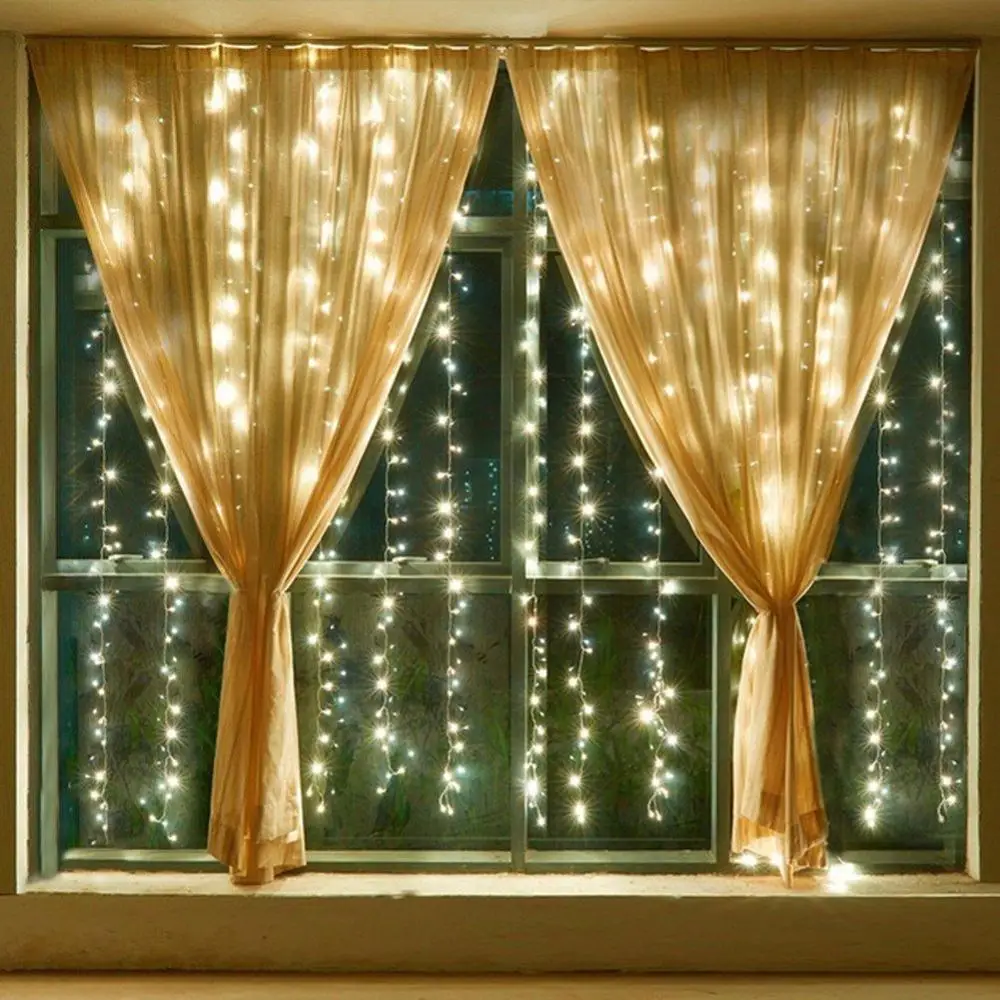 
Green Leaves Garland Curtain Light Adapter Powered For Garden Wedding Decor leaf light elevator light curtain 
