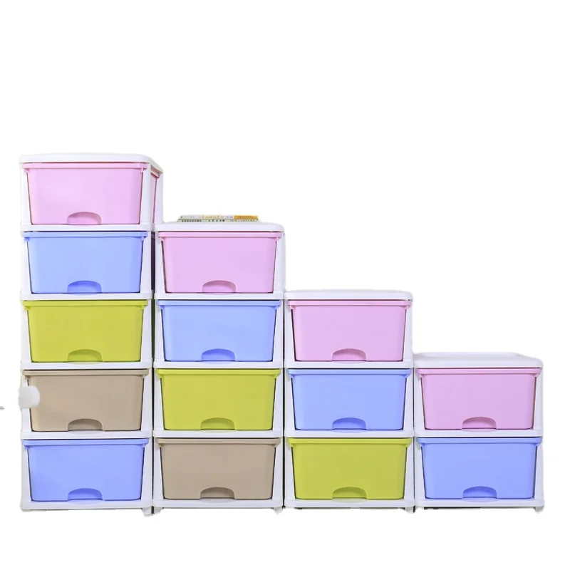 Прямая продажа с фабрики ящик для хранения многослойный дешевый пластиковый шкаф ящики