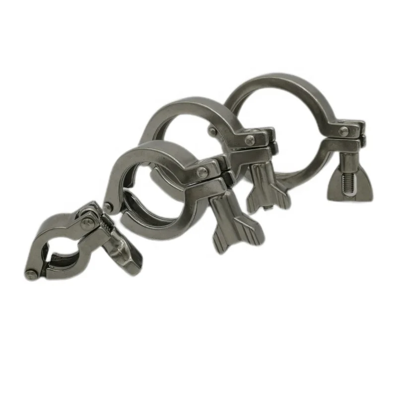 SS304 sanitary 13MHH M Heavy Duty stainless Steel Single rivet Triclover clamp