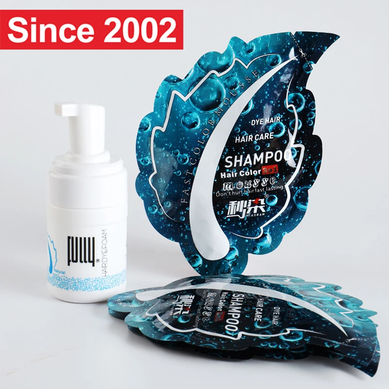 TOP Supplier Professional OEM Factory FULLY Black Hair Dye Shampoo Easy Coloring