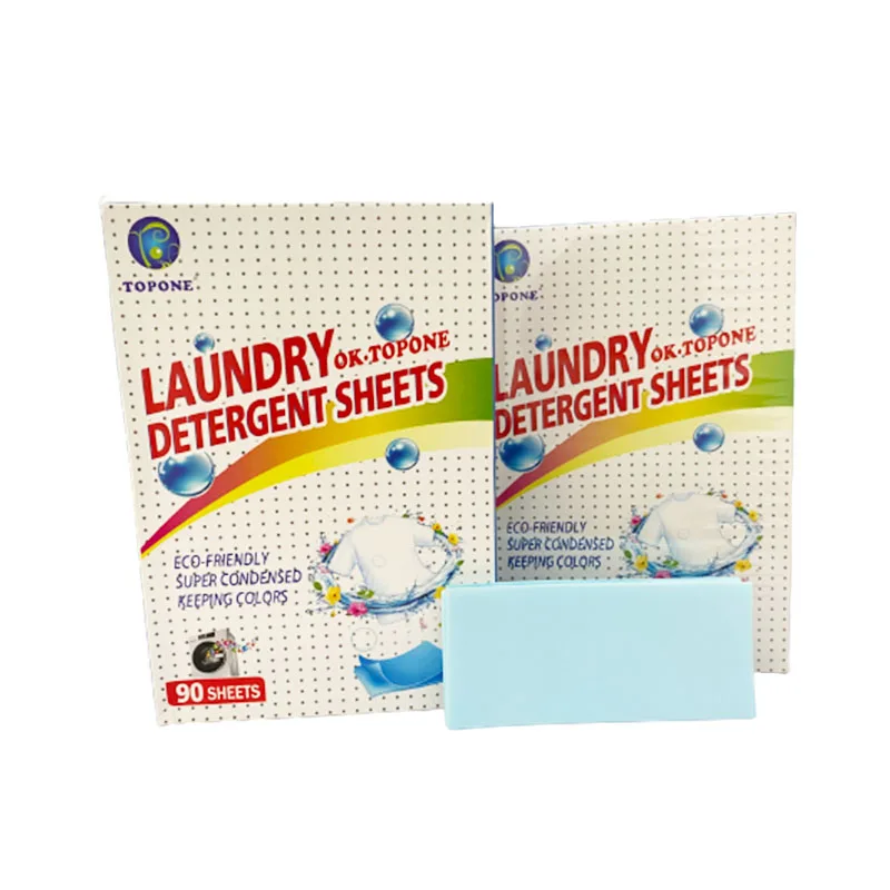 Household Clean Clothes Natural Laundry Washing Detergent Paper Sheets