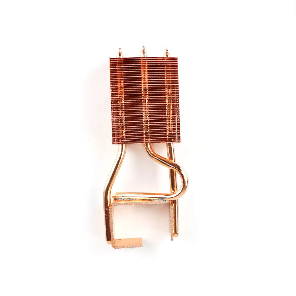 Factory Brass Heatsink Parts Luminous Body Copper Cooler for Led Light Zipper Fin Heat Sink