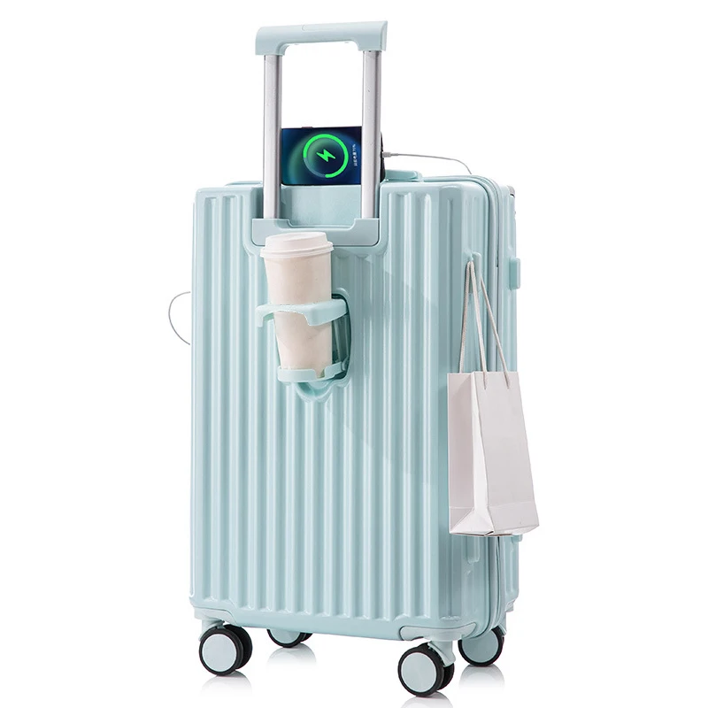 AM05-2 High quality travel 24 inch aluminium frame suitcase trolley luggage