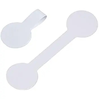 Custom logo folded space price label sticker paper jewelry self adhesive label ring sticker label