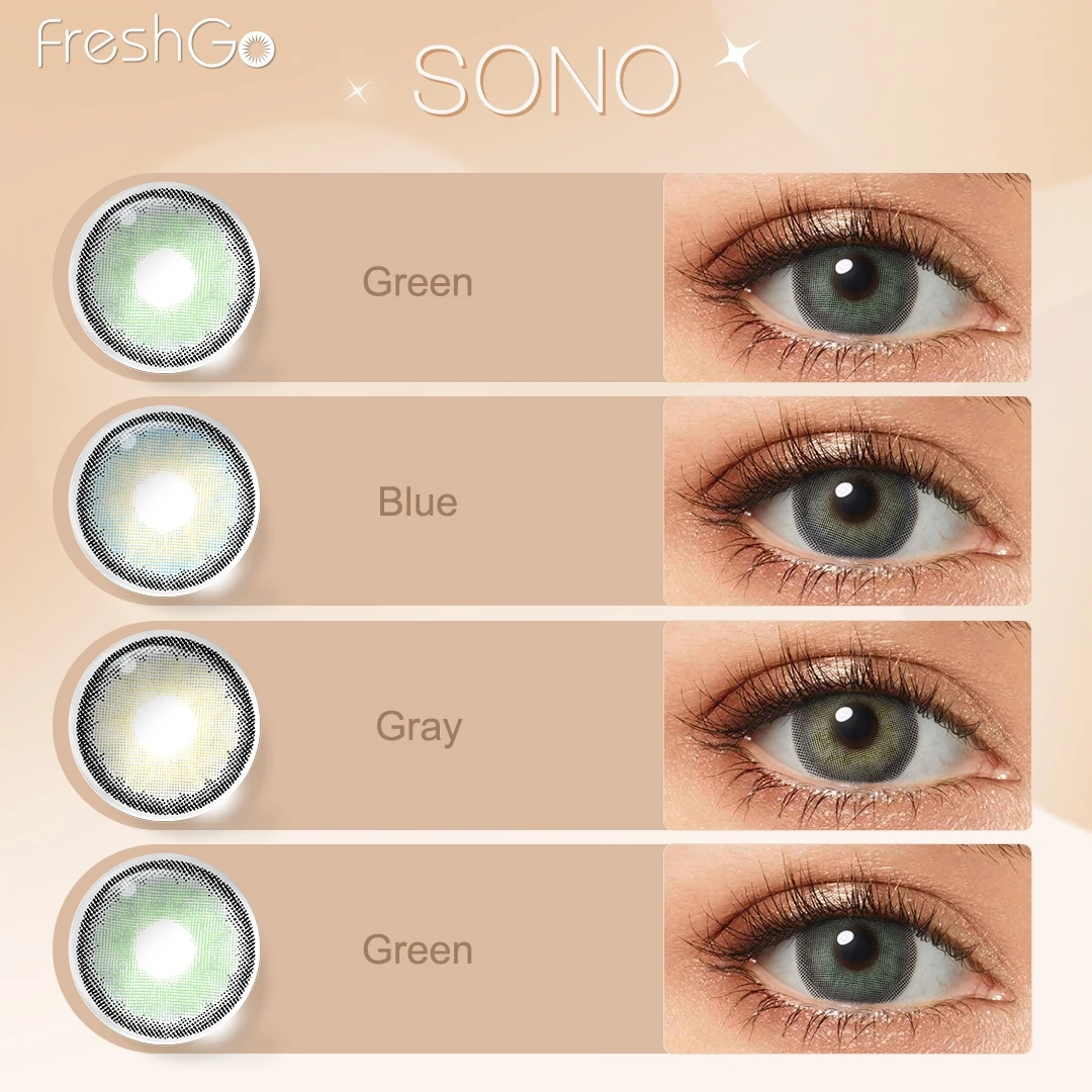 Freshgo New Arrival SONO contacts eyes color lenses yearly Beauty cosmetic eye contact lenses