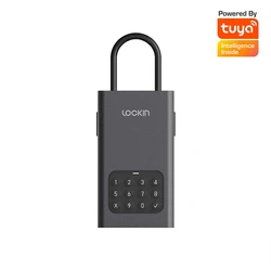 Tuya APP Connected Loock Lockin L1 Waterproof Smart Key Safe Lock Box Key Storage Wall Mounted Remote Password Control Lockbox