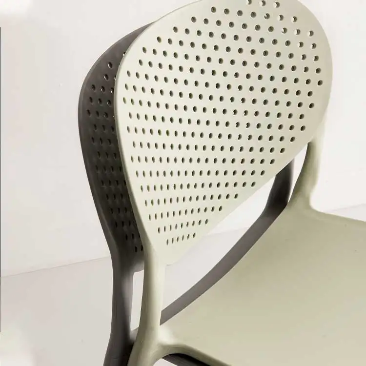 Wholesale Cheap Price Back Breathable Colorful Stackable outdoor leisure plastic dinner chair