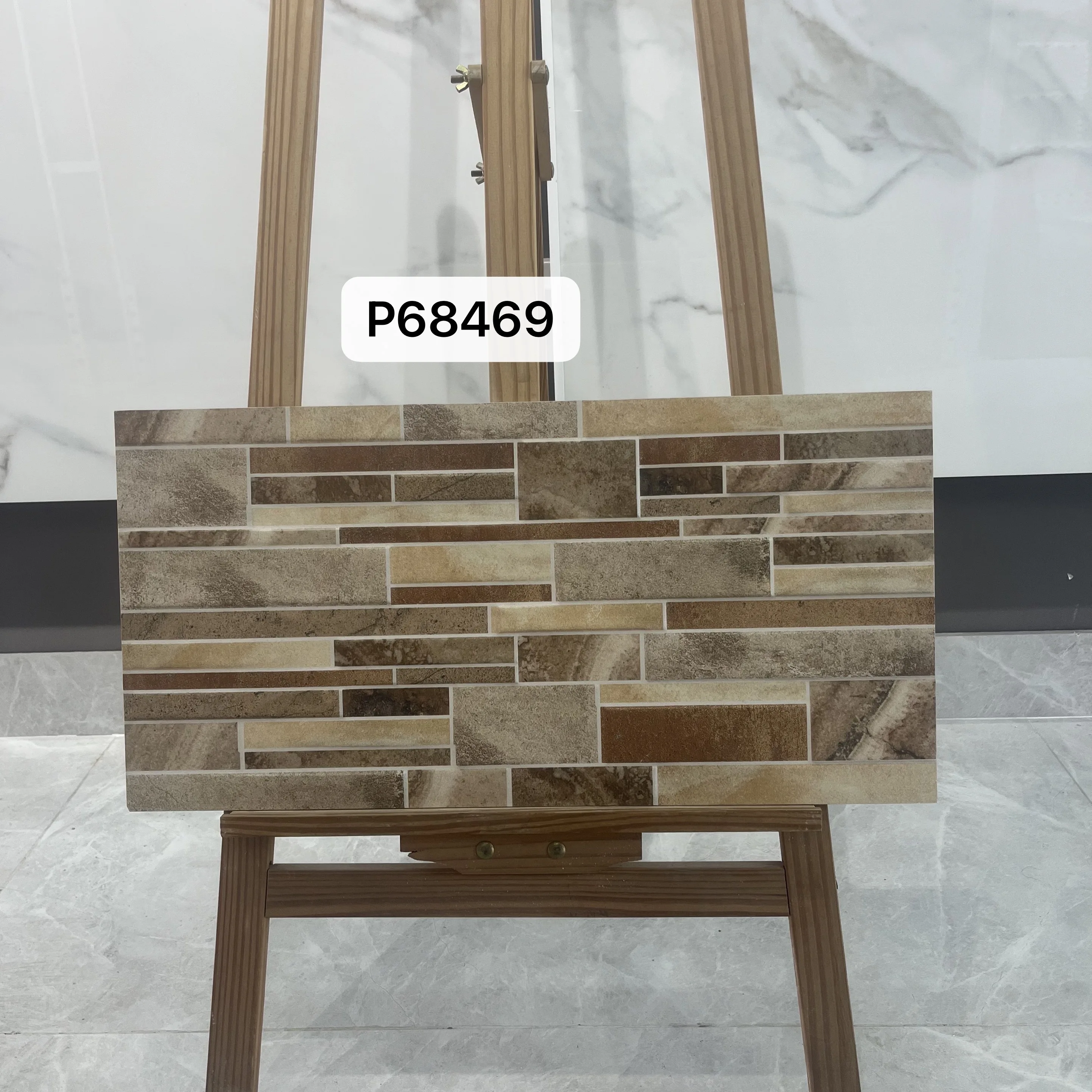 300x600mm Custom Engineering Flooring Material Modern Antique Tile Inkjet Printing Courtyard Landscape Exterior Wall Tiles