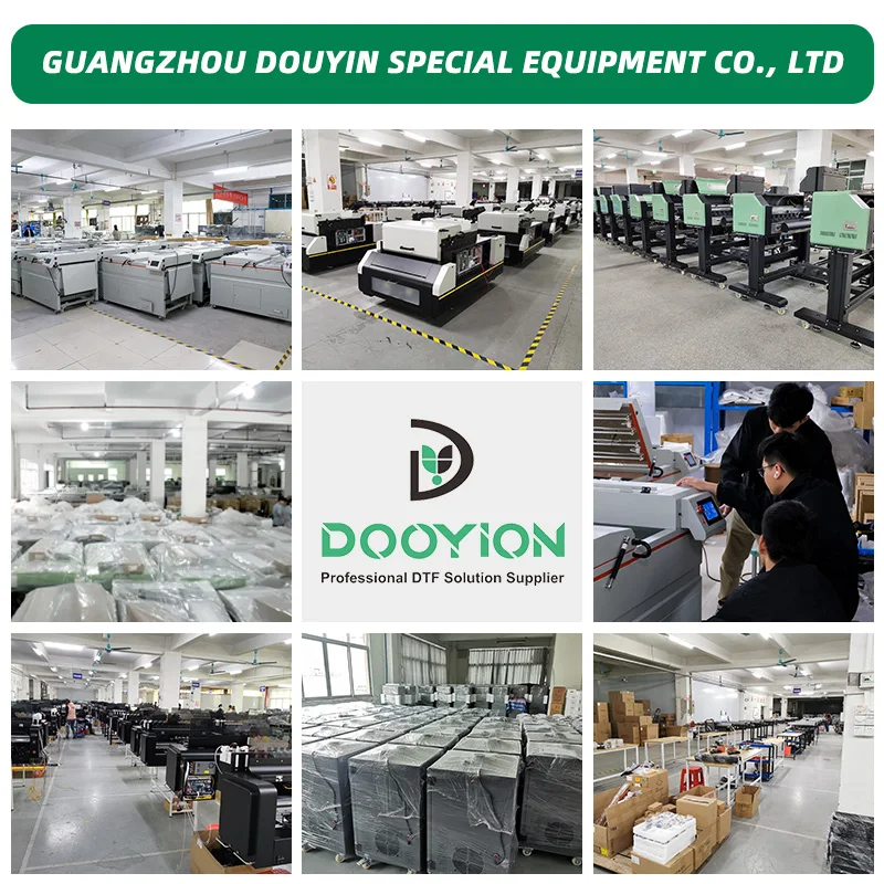 2024 NEW ARRIVAL 60cm dtf shaker and dryer automatic touch screen drying curing powder shaker dtf 60 with conveyor belt