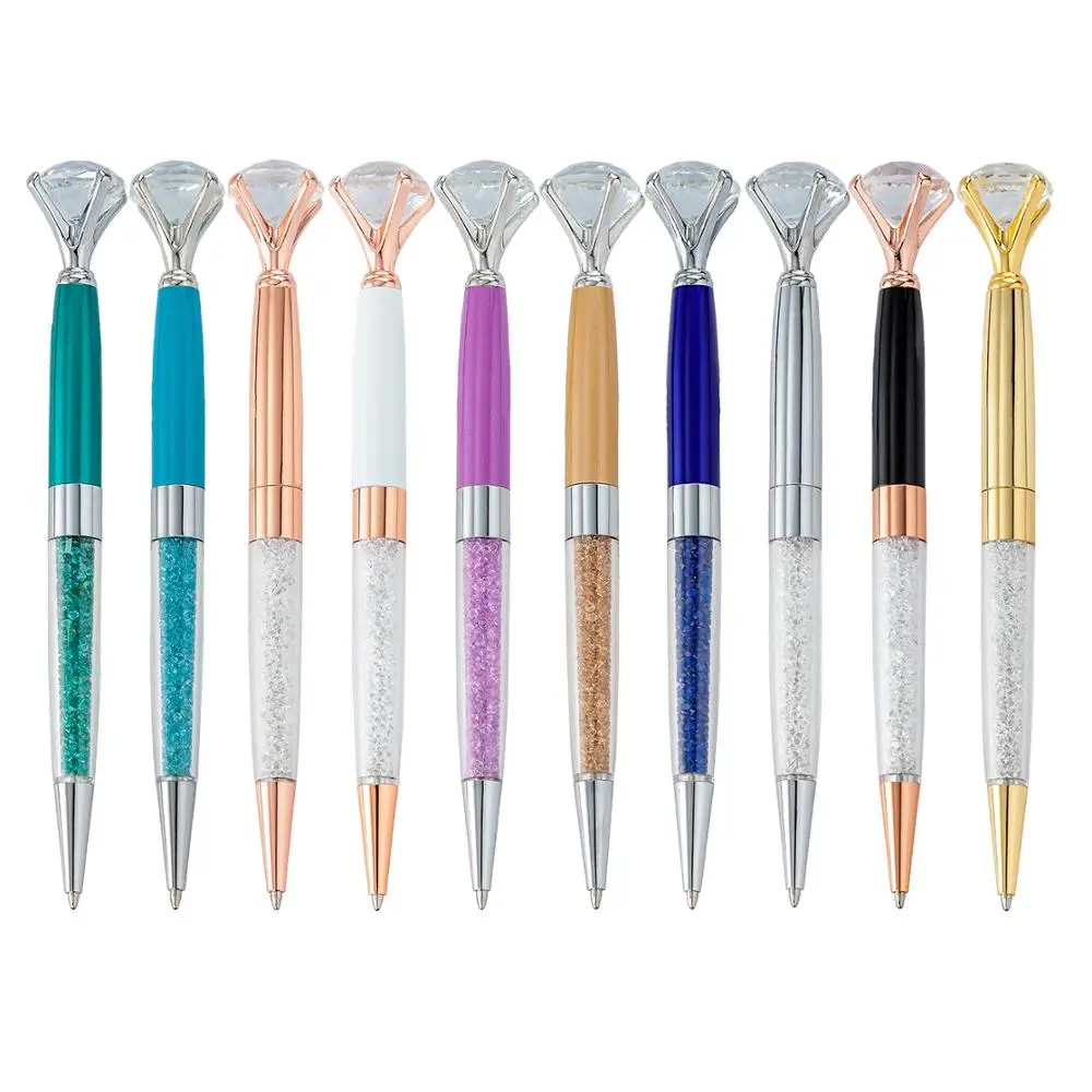 Promotional Customized Business Gift Pen Metal Ballpoint Pen Diamond Pen For Girl and Women