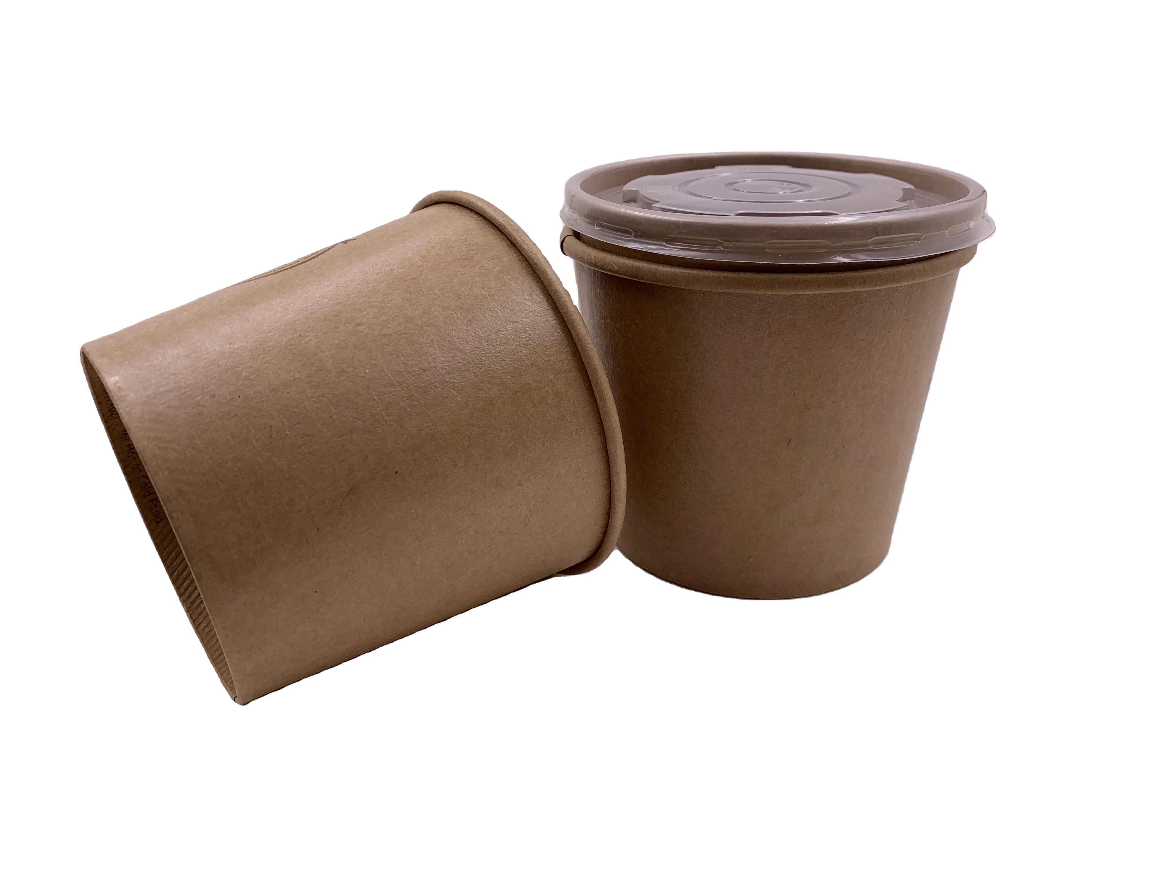 
Disposable Paper Soup Cup small size paper bowl with Dome Lid 