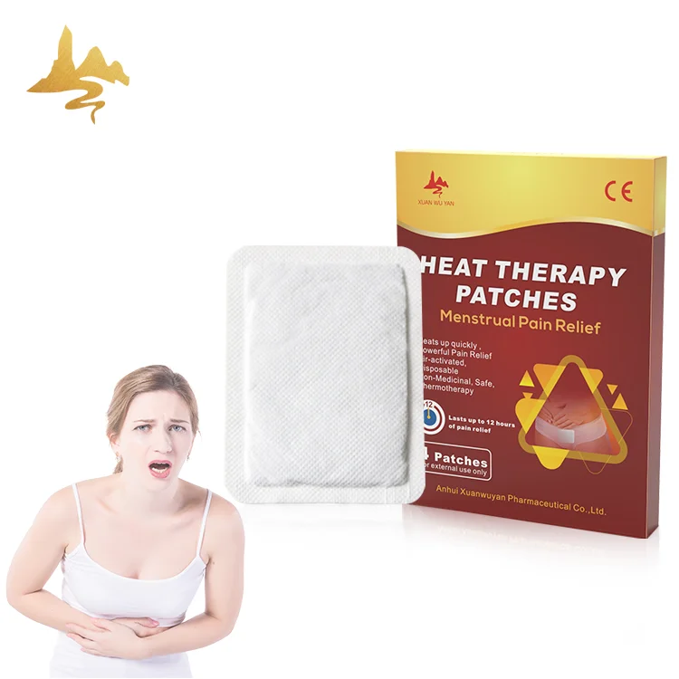 Customized Female Keep Warming Heat Therapy Pads Herbal Menthol Menstrual Period Pain Relieving Patches