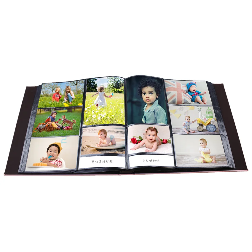 PVC cover photo album PP pocket sheet 4x6 Large capacity 600 foto slip in baby photo book family album photo