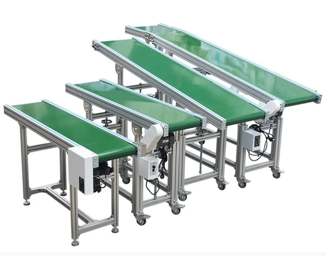 Custom Flat Stable Transport Stainless Steel Belt Loading Conveyor System Machine