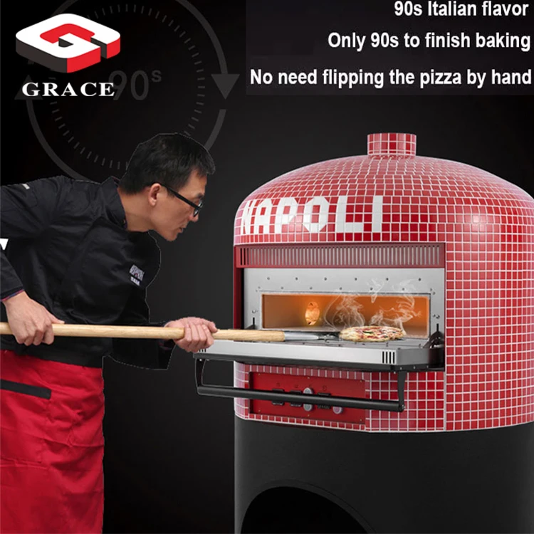 Industrial 600 Degree Large Pizza Baking Kiln Oven Electric Dome Brick Pizza Oven With Cabinet